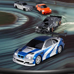 1:43 Mini-4WD-Drift-Auto mit Fernbedienung, 4301 Schwarzer Mustang, 4302 Blauer M3, 4303 Oranger 911, 4304 Silberner GTR, 4301G Schwarzer Mustang mit Gyroskop, 4302G Blauer M3 mit Gyroskop, 4303G Oranger 911 mit Gyroskop ...