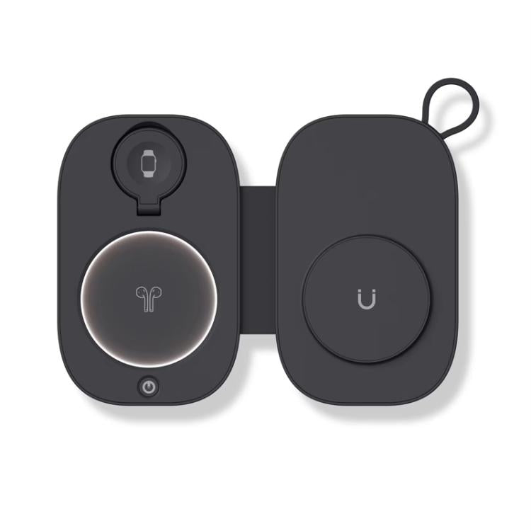 T5 3-in-1 faltbares magnetisches kabelloses Ladegerät für Apple Watch / iPhone / AirPods