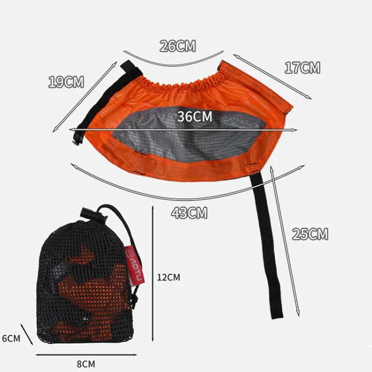 AOTU AT8917 1 Paar mit Reflexstreifen Outdoor Bergsteigen Wandern Schneefeste Fußbekleidung Wüstensichere Sanddichte Überschuhe