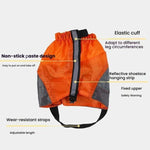 AOTU AT8917 1 Paar mit Reflexstreifen Outdoor Bergsteigen Wandern Schneefeste Fußbekleidung Wüstensichere Sanddichte Überschuhe