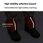 AOTU AT8917 1 Paar mit Reflexstreifen Outdoor Bergsteigen Wandern Schneefeste Fußbekleidung Wüstensichere Sanddichte Überschuhe