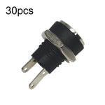 30 Stück Elektronische Geräte DC Buchsenstromanschluss mit Mutter, DC5.5x2.1MM, DC5.5x2.1MM Vollkupfer, DC5.5x2.5MM, DC3.5x1.3MM