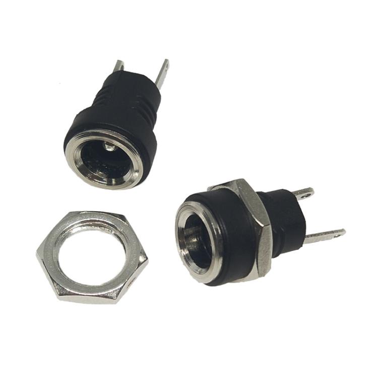 30 Stück Elektronische Geräte DC Buchsenstromanschluss mit Mutter, DC5.5x2.1MM, DC5.5x2.1MM Vollkupfer, DC5.5x2.5MM, DC3.5x1.3MM
