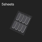 5 Blatt/Packung Transparenter unsichtbarer Antikollisionsstreifen, selbstklebende Pads für Schranktischecken, 35 x 10 mm, 63 x 10 mm, 150 x 15 mm