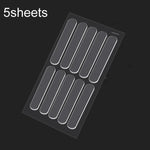 5 Blatt/Packung Transparenter unsichtbarer Antikollisionsstreifen, selbstklebende Pads für Schranktischecken, 35 x 10 mm, 63 x 10 mm, 150 x 15 mm