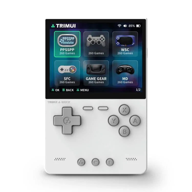 TRIMUI BRICK Open Source Pocket Console – Tragbare, kabellose Bluetooth-HD-Retro-Arcade-Konsole, Standardversion ohne Karte, 64 GB, 128 GB, 256 GB
