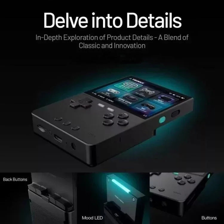 TRIMUI BRICK Open Source Pocket Console – Tragbare, kabellose Bluetooth-HD-Retro-Arcade-Konsole, Standardversion ohne Karte, 64 GB, 128 GB, 256 GB