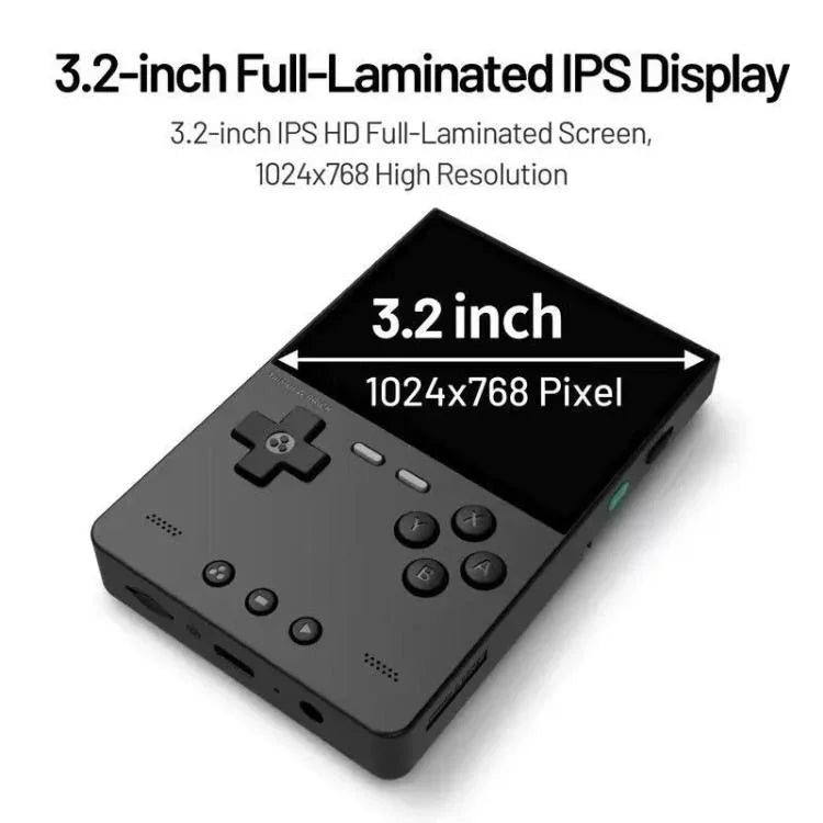 TRIMUI BRICK Open Source Pocket Console – Tragbare, kabellose Bluetooth-HD-Retro-Arcade-Konsole, Standardversion ohne Karte, 64 GB, 128 GB, 256 GB