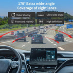 4K+1080P Dashcam Dual-Aufnahme vorne und hinten WLAN Rückfahrbilder