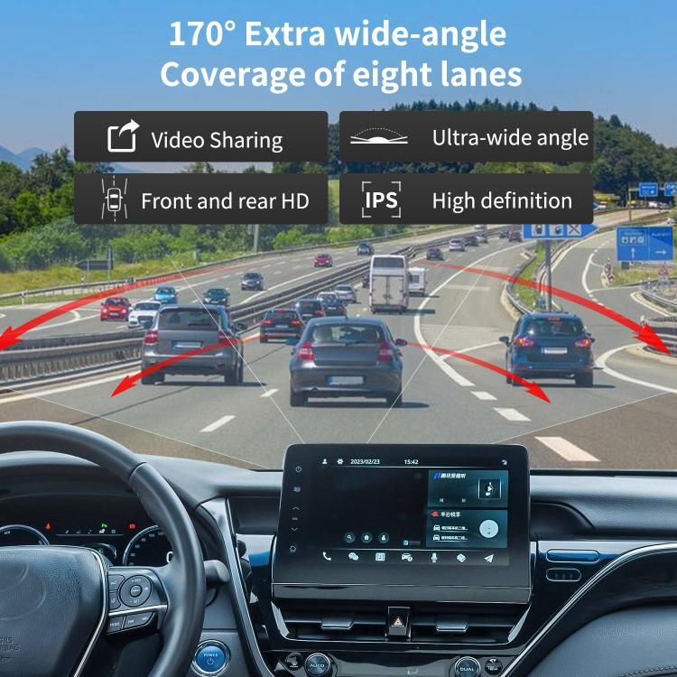 4K+1080P Dashcam Dual-Aufnahme vorne und hinten WLAN Rückfahrbilder