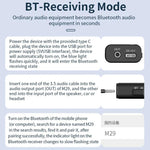 Bluetooth 5.4 Audio Gemeinsame Masse Isolator Empfänger Anti-Interferenz Geräuschreduzierung, M29