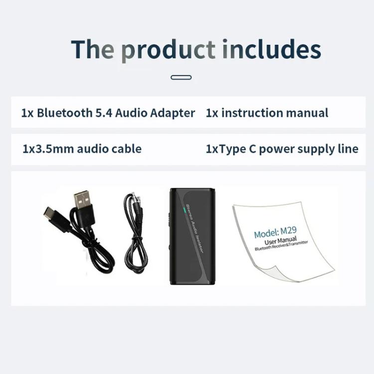 Bluetooth 5.4 Audio Gemeinsame Masse Isolator Empfänger Anti-Interferenz Geräuschreduzierung, M29