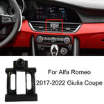 For Alfa Romeo Left Driving Car-Mounted Special Mobile Phone Navigation Bracket Base, 17-22 Stelvio SUV, 17-22 Giulia Coupe