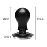 Coffee Constant Pressure Powder Press Adjustable Impact Hammer, Black Flat Bottom, Black Flat Bottom+Round Base, Black Thread, Black Thread+Round Base