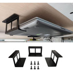 Unter dem Schreibtisch Laptop Tablet Mini PC Aufbewahrungsständer Metall Unsichtbares Tablettgestell, 4,8 cm, 6,8 cm