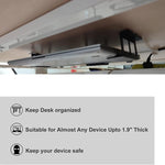 Unter dem Schreibtisch Laptop Tablet Mini PC Aufbewahrungsständer Metall Unsichtbares Tablettgestell, 4,8 cm, 6,8 cm