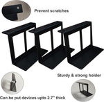 Unter dem Schreibtisch Laptop Tablet Mini PC Aufbewahrungsständer Metall Unsichtbares Tablettgestell, 4,8 cm, 6,8 cm