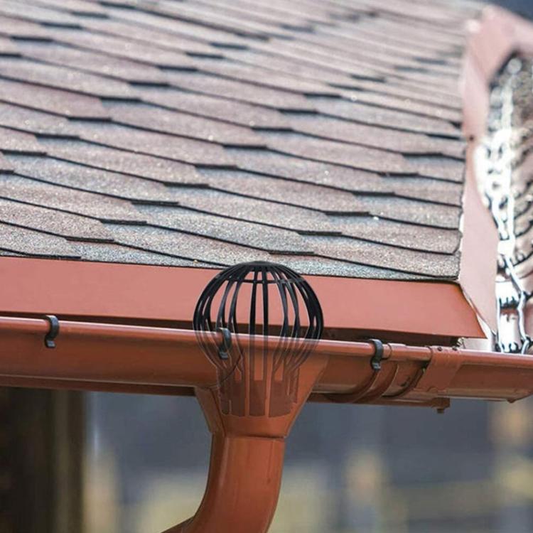 Entwässerungssystem Gartenfilter-Abdeckung Traufen Leckrohr-Reinigungs-Trichter Schutzabdeckung, kugelförmig, vertikal