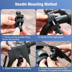 Fahrrad Wasserdichte Handytasche Halterung 360 Grad Drehung Motorrad Fahrrad Handyhalter, Lenker Modell, Rückspiegel Modell