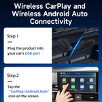 Original Carplay kabelgebunden zu kabellos Box Adapter Auto Connect Android Box, MINI SE X1AIR Schwarz, MINI SE X2AIR Schwarz