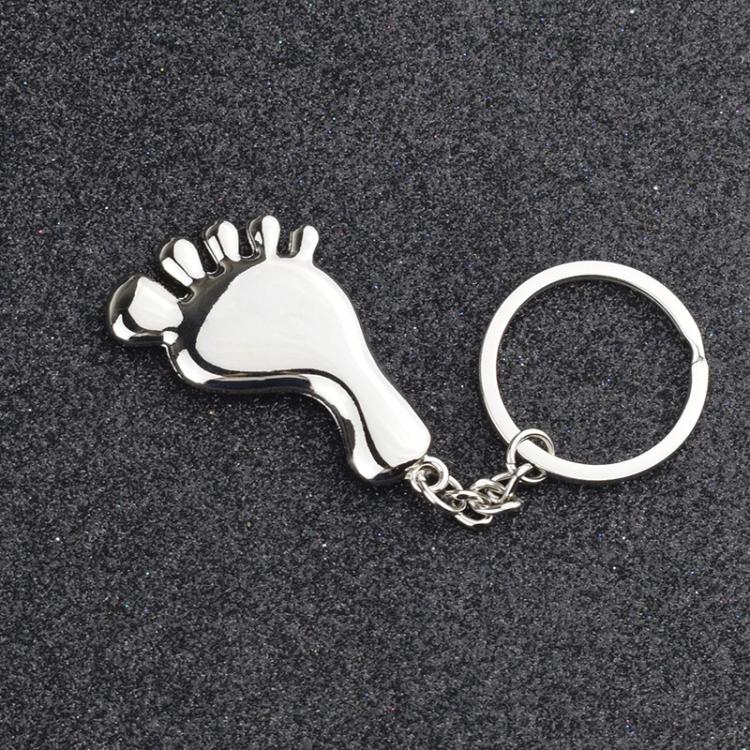 Small Feet Metal Keychain Gift