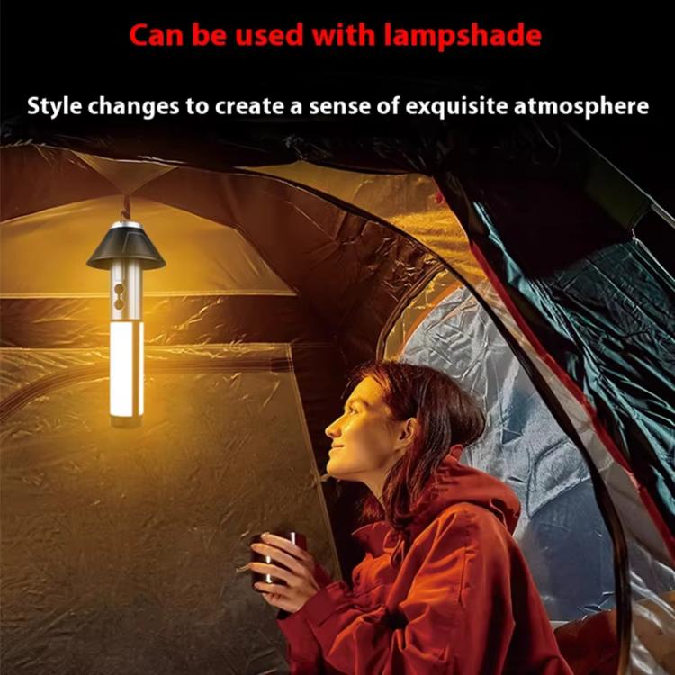 Einziehbare Campinglaterne Wiederaufladbare Taschenlampe 25,2-51,8 cm Höhenverstellbar