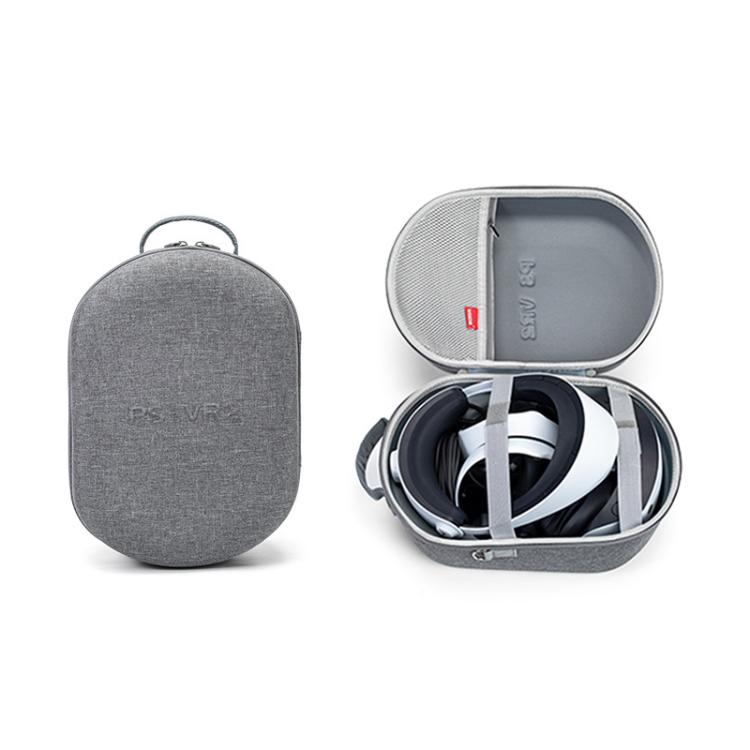 Für PlayStation VR2 Tragbare Schutztasche, Handtasche Dunkelgrau, Schultergurt Dunkelgrau