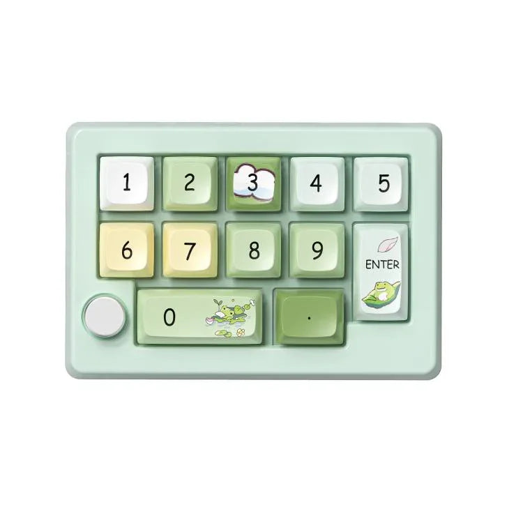 MKESPN W908 Kabellose Gaming-Tastatur mit drei Modi, Hot-Swap-fähigen Schaltern, Makro-Definition und RGB-Hintergrundbeleuchtung