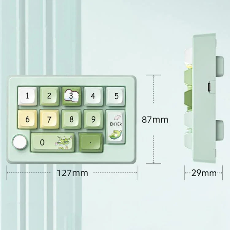 MKESPN W908 Kabellose Gaming-Tastatur mit drei Modi, Hot-Swap-fähigen Schaltern, Makro-Definition und RGB-Hintergrundbeleuchtung