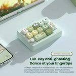 MKESPN W908 Kabellose Gaming-Tastatur mit drei Modi, Hot-Swap-fähigen Schaltern, Makro-Definition und RGB-Hintergrundbeleuchtung