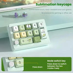 MKESPN W908 Kabellose Gaming-Tastatur mit drei Modi, Hot-Swap-fähigen Schaltern, Makro-Definition und RGB-Hintergrundbeleuchtung