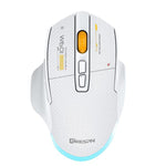 MKESPN W601 Geräuschlose kabellose Tri-Mode-Makro-Gaming-Maus Carbonfaser 12800DPI Bluetooth-Maus