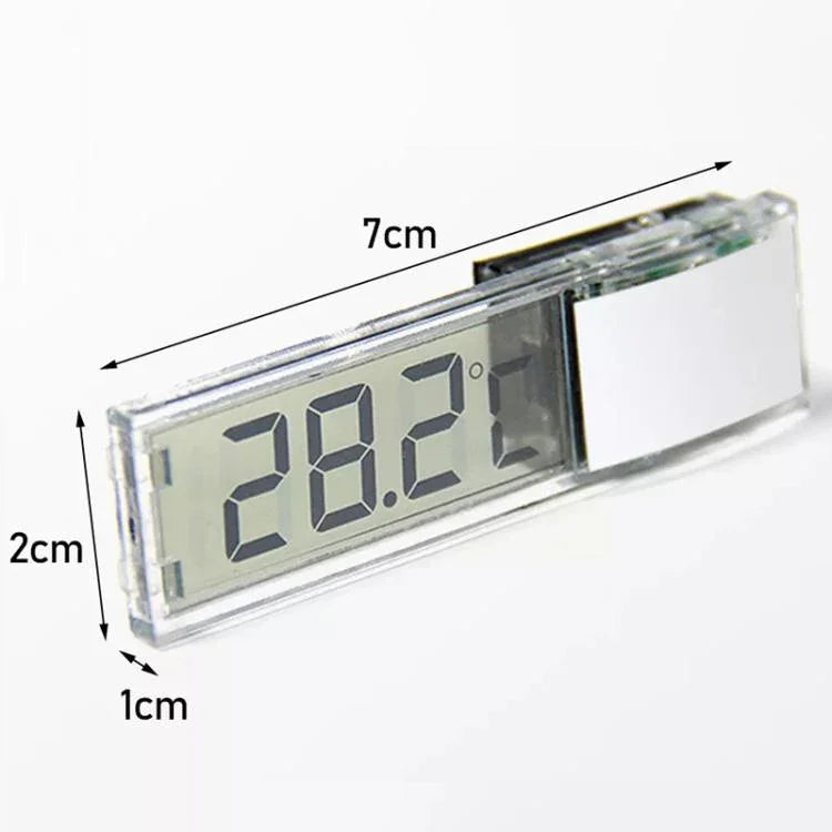LK-50 Digitales drahtloses Aquarium-Thermometer Externes LCD transparentes elektronisches Wassertemperaturmessgerät
