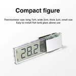 LK-50 Digitales drahtloses Aquarium-Thermometer Externes LCD transparentes elektronisches Wassertemperaturmessgerät