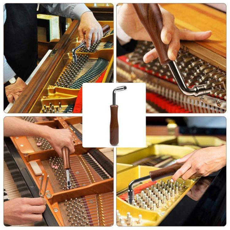 Klavierstimmset mit Stimmband, Stimmstockschlüssel und Zubehör für Musikinstrumente, 8-teilig/Set, Schwarz, 8-teilig/Set, Blau, 6-teilig/Set