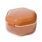 Unsichtbare Zahnspange Box Kieferorthopädischer Retainer Organizer Tragbare Zahnspangen-Aufbewahrungsbox