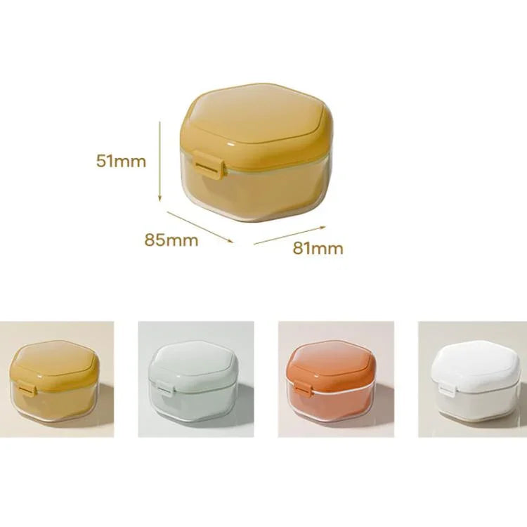 Unsichtbare Zahnspange Box Kieferorthopädischer Retainer Organizer Tragbare Zahnspangen-Aufbewahrungsbox