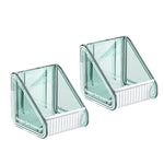 2 Stück / Packung Wandmontierter Duschgel- und Shampoohalter mit verstellbarem Lochabstand