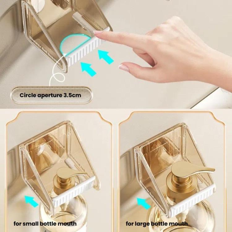 2 Stück / Packung Wandmontierter Duschgel- und Shampoohalter mit verstellbarem Lochabstand