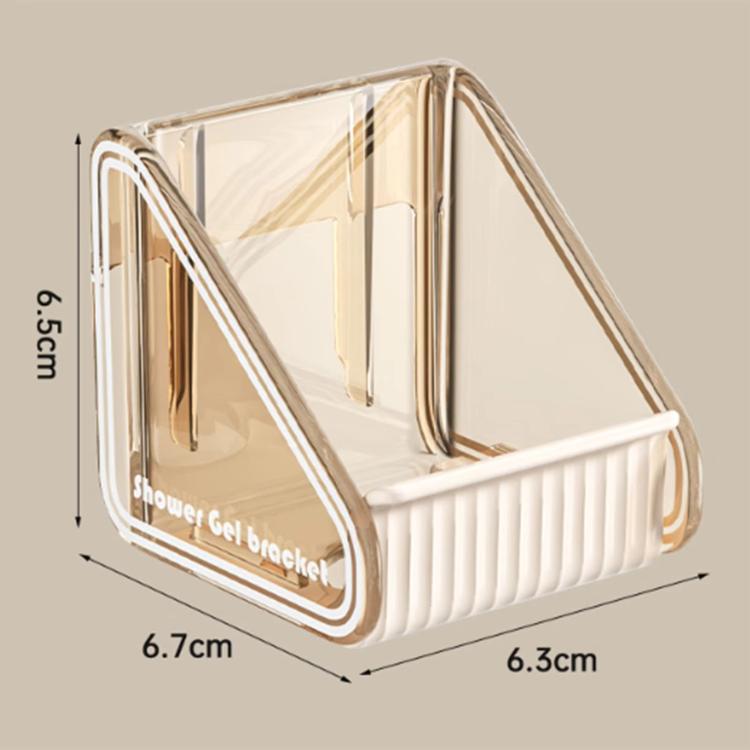 2 Stück / Packung Wandmontierter Duschgel- und Shampoohalter mit verstellbarem Lochabstand