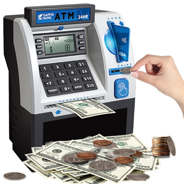 Simulierter Geldautomat (ATM) Smart-Passwort-Kartenscanner Kinderspardose