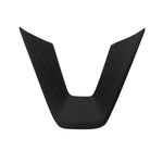 For Tesla Model 3 Car Modification Interior Carbon Fiber Steering Wheel Patch, Matte, Glossy, Red, Froged Pattern