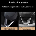 For Tesla Model 3 Car Modification Interior Carbon Fiber Steering Wheel Patch, Matte, Glossy, Red, Froged Pattern