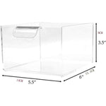 2 Stück/Packung Stapelbarer Make-up-Schubladen-Organizer Acryl Kosmetik-Aufbewahrungsbox