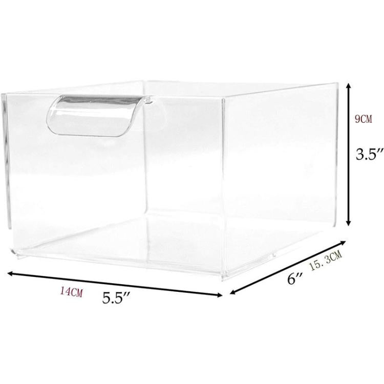 2 Stück/Packung Stapelbarer Make-up-Schubladen-Organizer Acryl Kosmetik-Aufbewahrungsbox