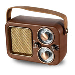 Retro Multifunktionales Radio Bluetooth Lautsprecher, Handheld Audio Deko-Objekt, Wellenmuster, Horizontale Streifen, Geflochtene Oberfläche, Vertikales Gitter