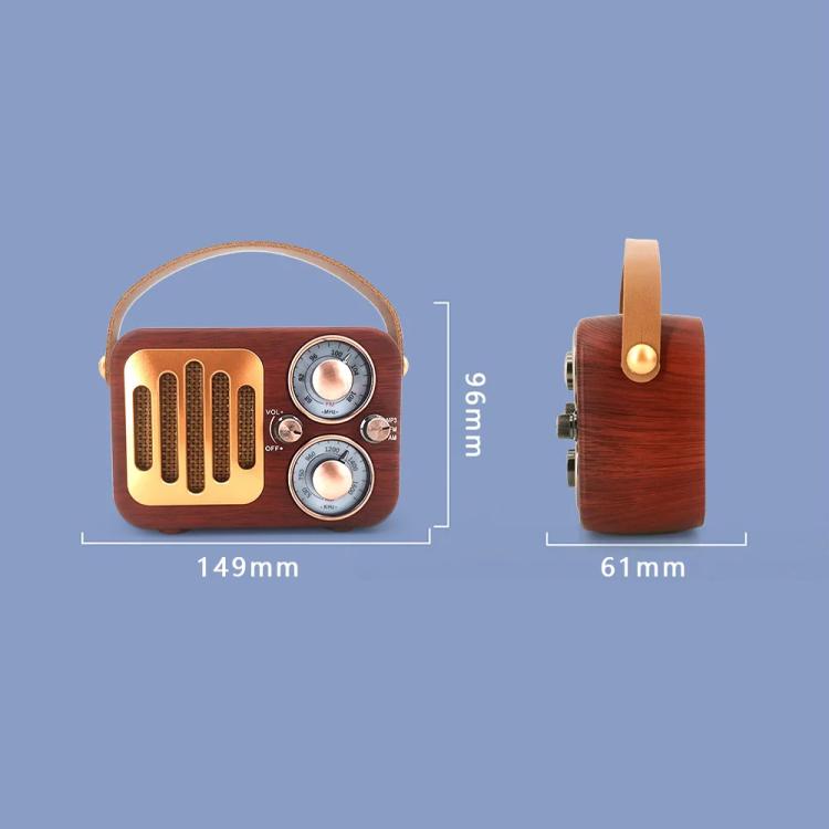 Retro Multifunktionales Radio Bluetooth Lautsprecher, Handheld Audio Deko-Objekt, Wellenmuster, Horizontale Streifen, Geflochtene Oberfläche, Vertikales Gitter