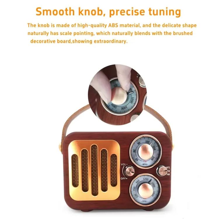 Retro Multifunktionales Radio Bluetooth Lautsprecher, Handheld Audio Deko-Objekt, Wellenmuster, Horizontale Streifen, Geflochtene Oberfläche, Vertikales Gitter