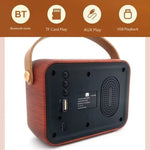 Retro Multifunktionales Radio Bluetooth Lautsprecher, Handheld Audio Deko-Objekt, Wellenmuster, Horizontale Streifen, Geflochtene Oberfläche, Vertikales Gitter