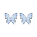 S925 Sterlingsilber Schmetterling Ohrringe Frische Tier Ohrringe